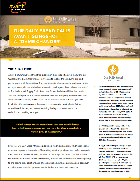 Our Daily Bread Case Study